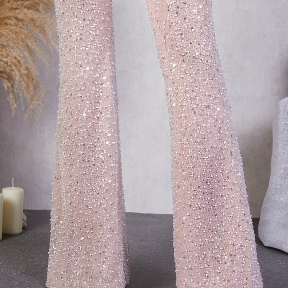 New with tags! Nadine MERABI hand embellished sequin jumpsuit - Picture 6 of 9